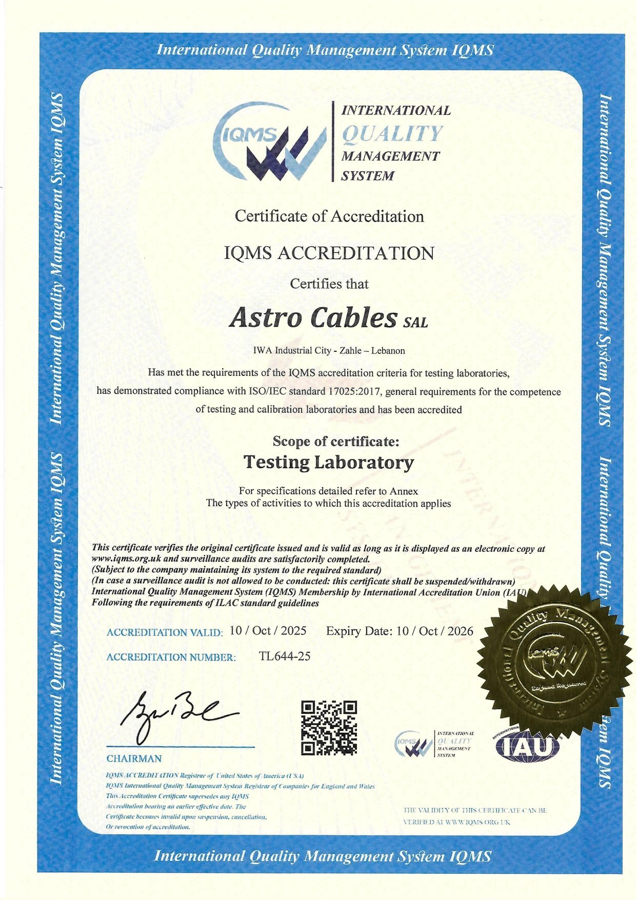 IQMS 17025 - Astro Cables SAL_page-0001