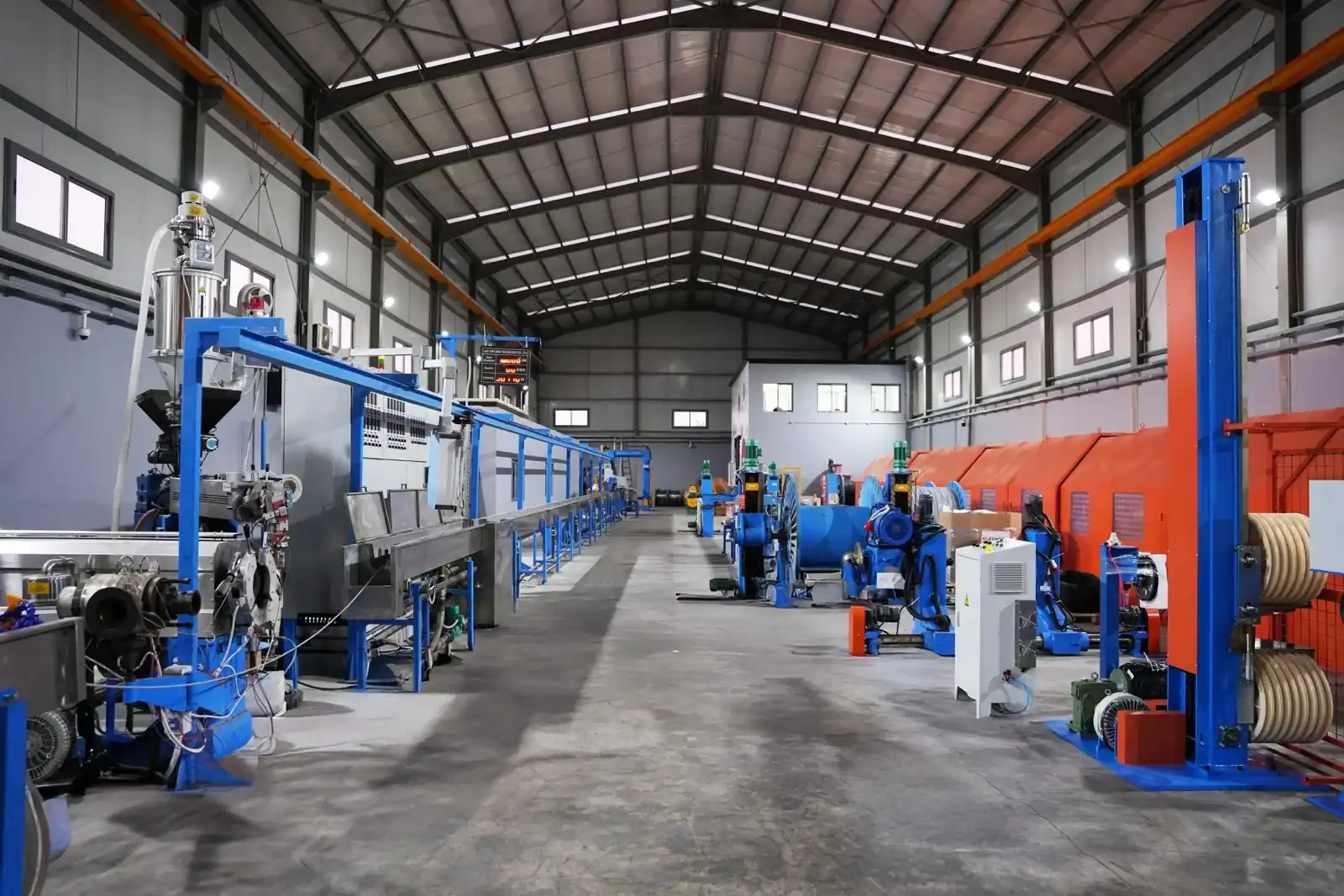 Astro Cables production line with wire manufacturing machines