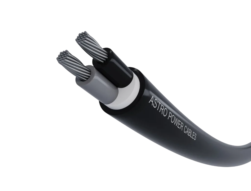 NAYY aluminum conductor cable by Astro Cables Company for reliable electrical power distribution.